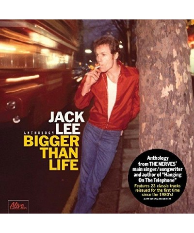 Jack Lee BIGGER THAN LIFE CD $9.75 CD