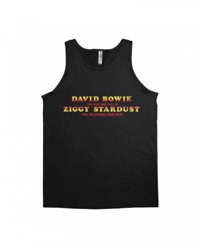 David Bowie Unisex Tank Top | The Rise And Fall Of Ziggy Stardust Logo Shirt $10.23 Shirts