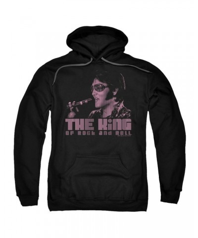 Elvis Presley Hoodie | THE KING Pull-Over Sweatshirt $10.56 Sweatshirts