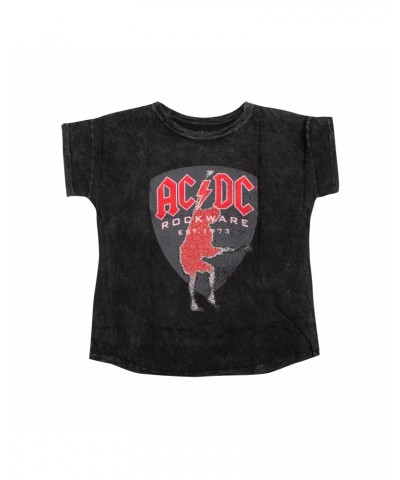 AC/DC Red Logo Angus Silhouette Charcoal T-Shirt $2.25 Shirts
