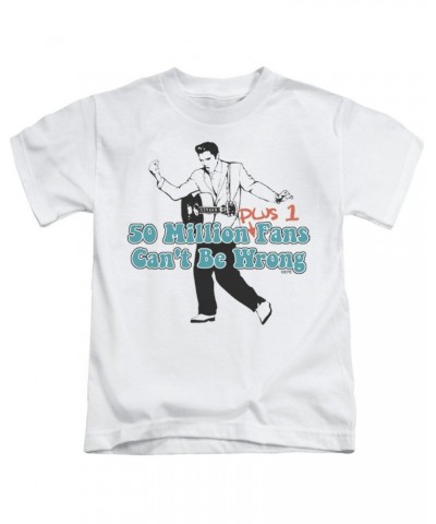 Elvis Presley Kids T Shirt | 50 MILLION FANS PLUS 1 Kids Tee $4.48 Kids