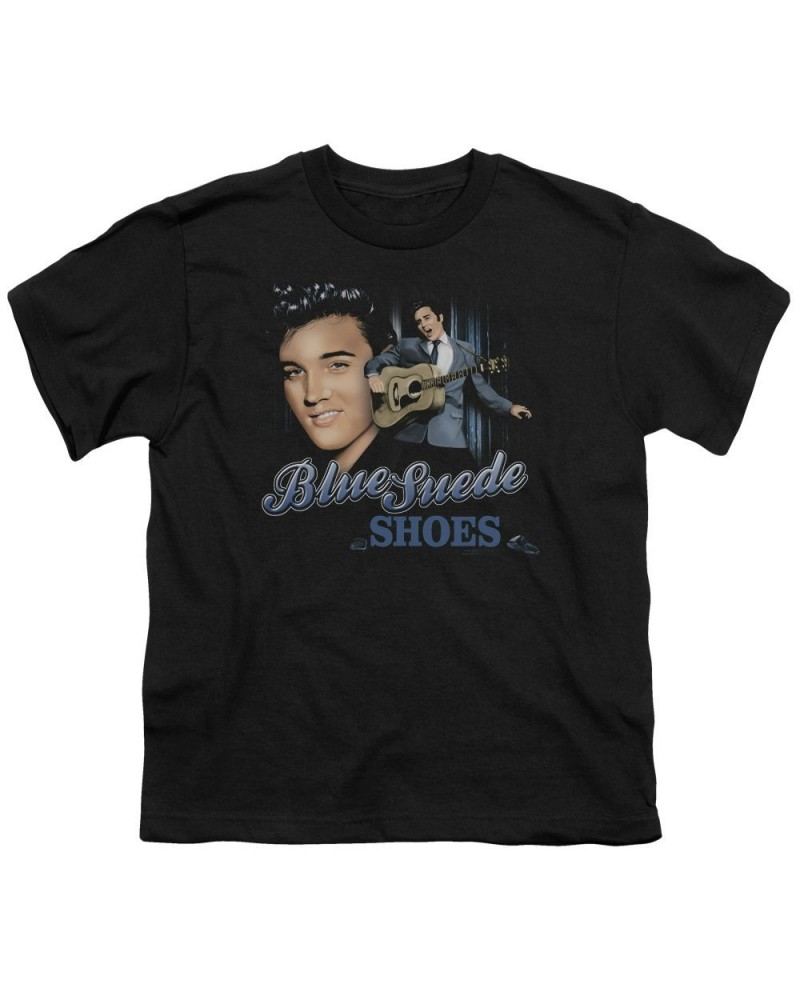 Elvis Presley Youth Tee | BLUE SUEDE SHOES Youth T Shirt $7.35 Kids