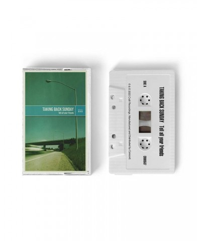 Taking Back Sunday Tell All Your Friends (20th Anniversary Edition) (White Cassette) (Vinyl) $5.64 Tapes