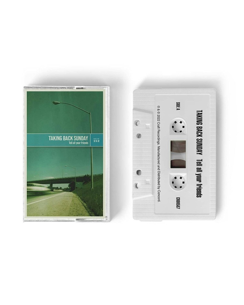 Taking Back Sunday Tell All Your Friends (20th Anniversary Edition) (White Cassette) (Vinyl) $5.64 Tapes