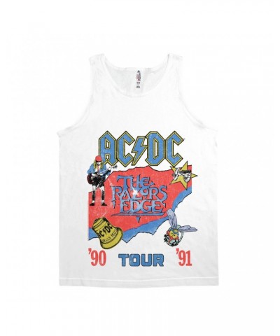 AC/DC Unisex Tank Top | The Razors Edge Tour 90-91 Shirt $10.98 Shirts