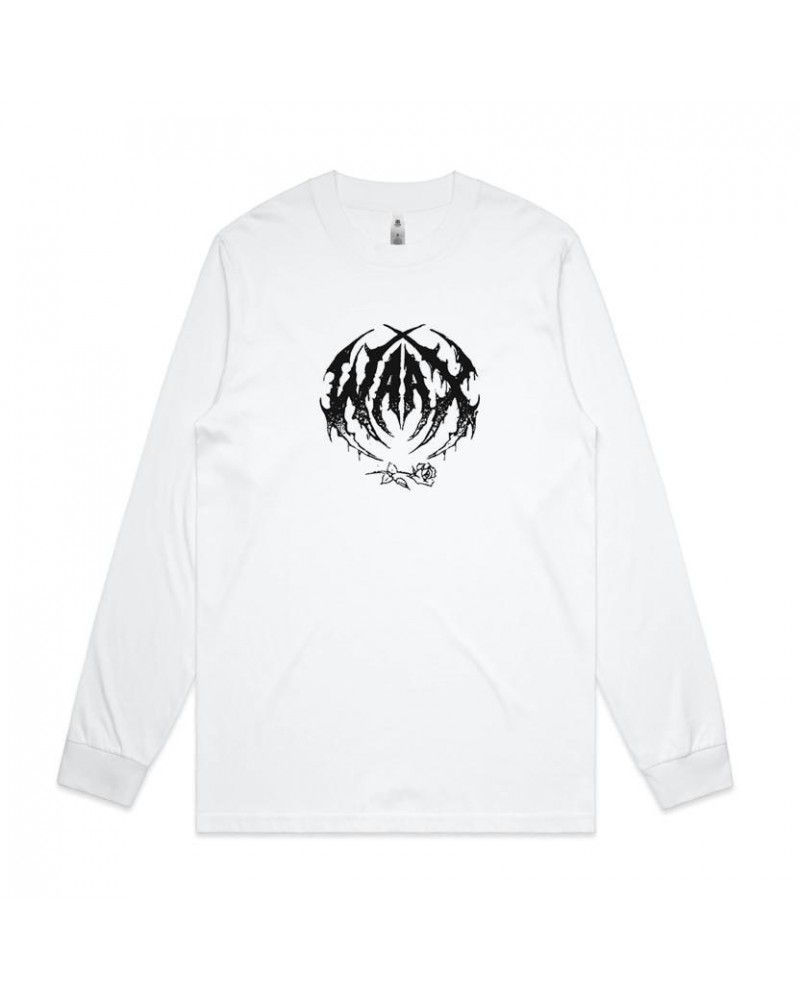 WAAX Old School Death Metal Longsleeve (White) $12.71 Shirts