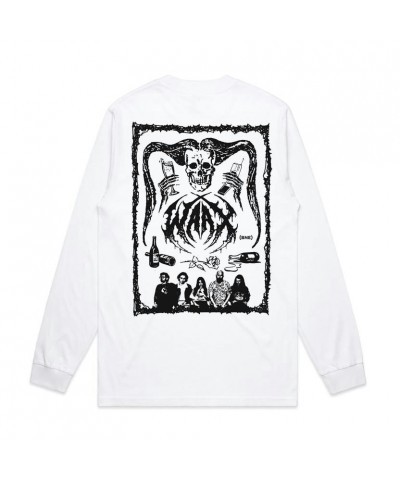 WAAX Old School Death Metal Longsleeve (White) $12.71 Shirts