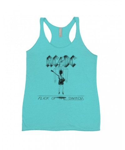 AC/DC Bold Colored Racerback Tank | Flick Of The Switch Album Sketch Shirt $8.69 Shirts