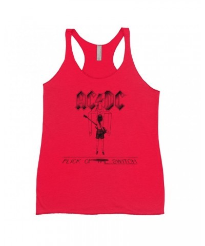 AC/DC Bold Colored Racerback Tank | Flick Of The Switch Album Sketch Shirt $8.69 Shirts