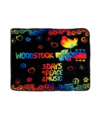 Woodstock 3 Days Of Peace Tie Dye Throw $15.20 Blankets