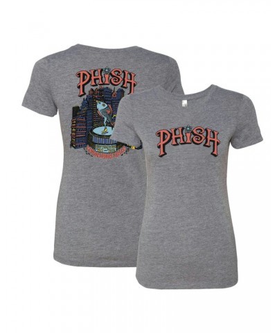 Phish Women’s Pollock Skating New Year’s Run Tee on Heather Grey $5.95 Shirts