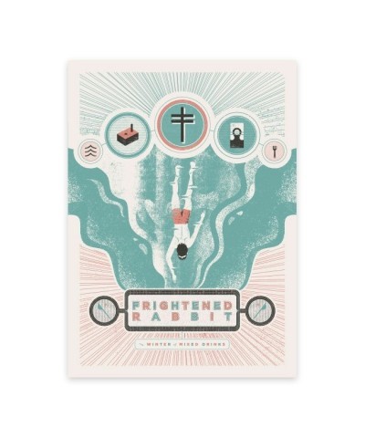 Frightened Rabbit Winter of Mixed Drinks Anniversary Poster $9.00 Decor