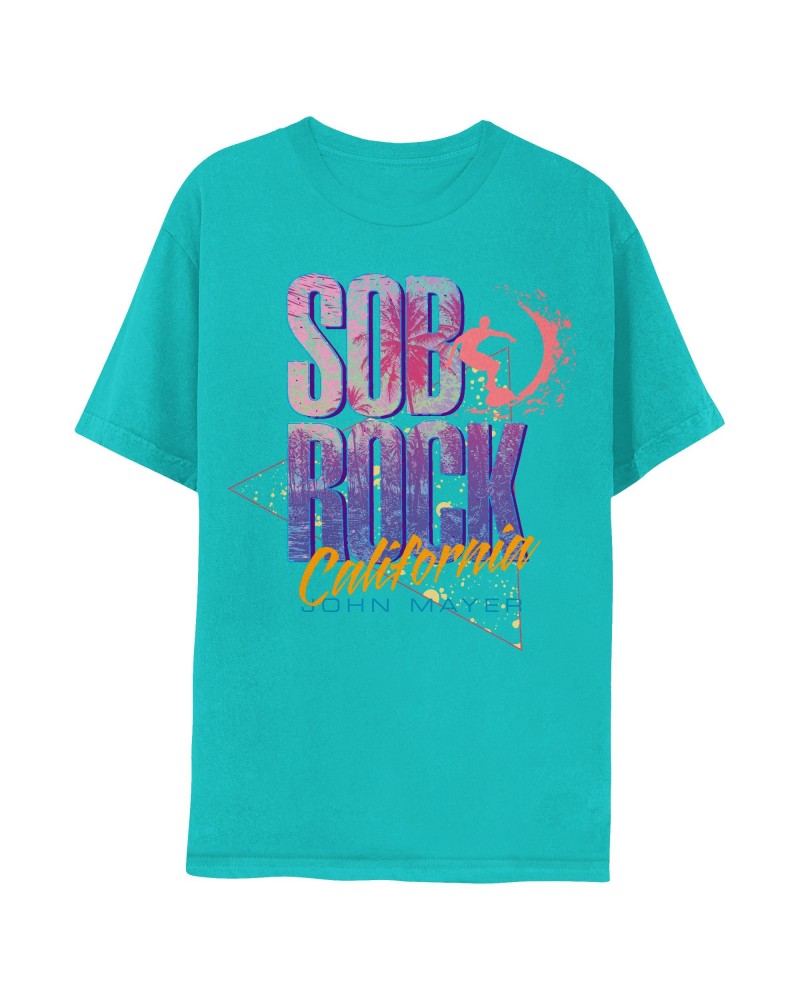 John Mayer Sob Rock California Teal Short Sleeve Tee $13.50 Shirts