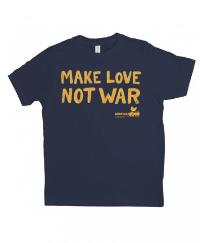 Woodstock Kids T-Shirt | Make Love Not War Distressed Kids Shirt $10.10 Kids