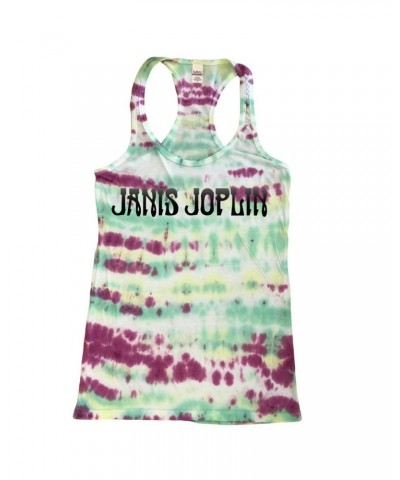 Janis Joplin Tie-Dye Logo Women's Racerback Tank Top $9.00 Shirts