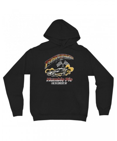 Humble Pie Hoodie | Toledo Speedway Jam II 1980 Distressed Hoodie $16.38 Sweatshirts