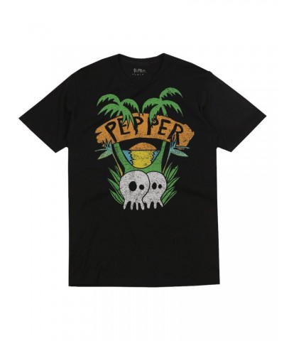 Pepper "Skullconut Trees" Black Tee $15.05 Shirts