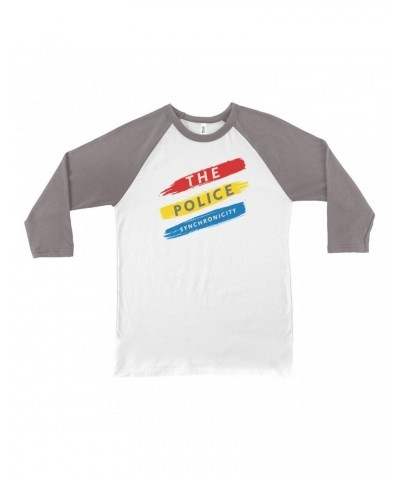 The Police 3/4 Sleeve Baseball Tee | Synchronicity In Color Shirt $11.98 Shirts