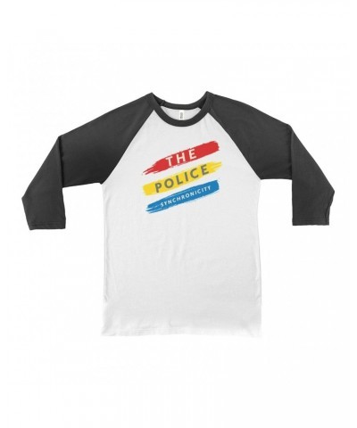 The Police 3/4 Sleeve Baseball Tee | Synchronicity In Color Shirt $11.98 Shirts