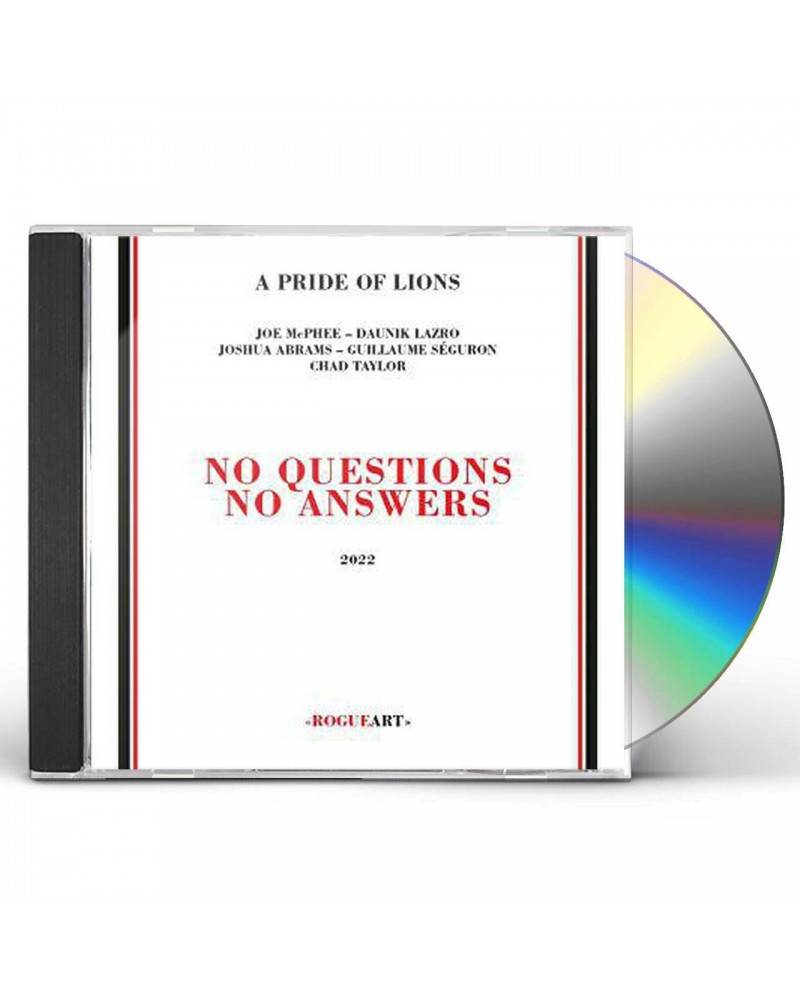 Pride Of Lions NO QUESTIONS NO ANSWERS CD $5.95 CD