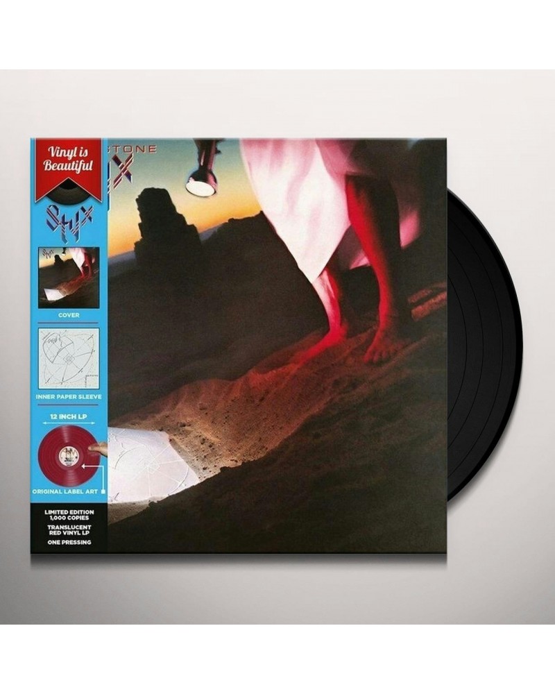 Styx CORNERSTONE (RED TRANSLUCENT VINYL) Vinyl Record $8.99 Vinyl