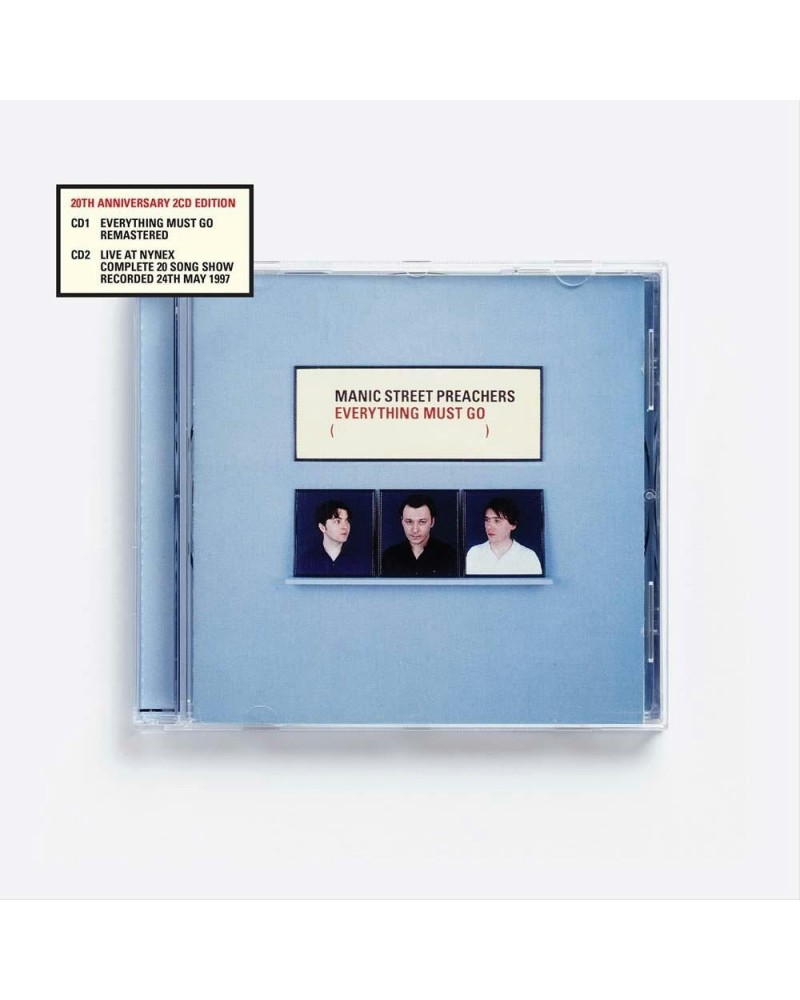 Manic Street Preachers EVERYTHING MUST GO 20 (REMASTERED) – 2CD $4.97 CD