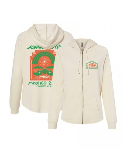 Phish Women's Mayan Vista Zip Up Hoodie on Bone $16.38 Sweatshirts