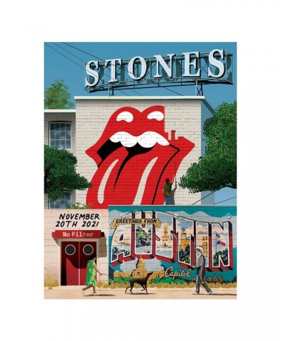 The Rolling Stones Austin No Filter Tour 2021 Lithograph $20.00 Decor