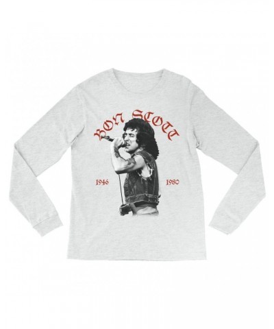 Bon Scott Long Sleeve Shirt | Old English 1946-1980 Shirt $14.68 Shirts