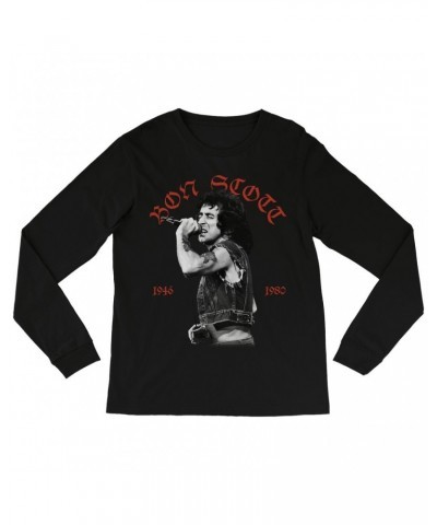 Bon Scott Long Sleeve Shirt | Old English 1946-1980 Shirt $14.68 Shirts