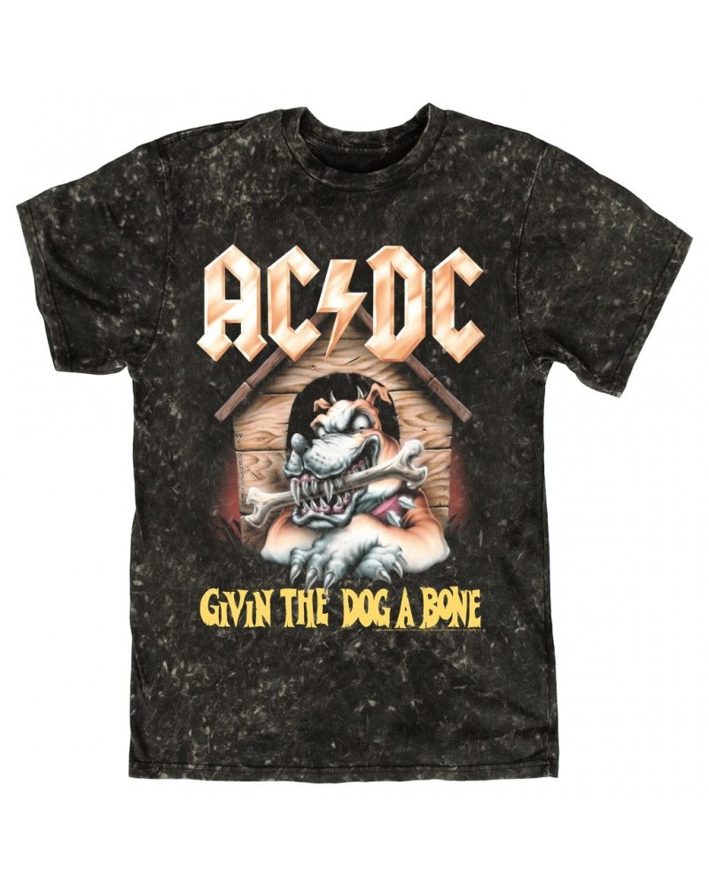 AC/DC T-shirt | Givin The Dog A Bone Design Mineral Wash Shirt $12.28 Shirts