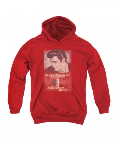Elvis Presley Youth Hoodie | JAILHOUSE ROCK POSTER Pull-Over Sweatshirt $12.47 Sweatshirts