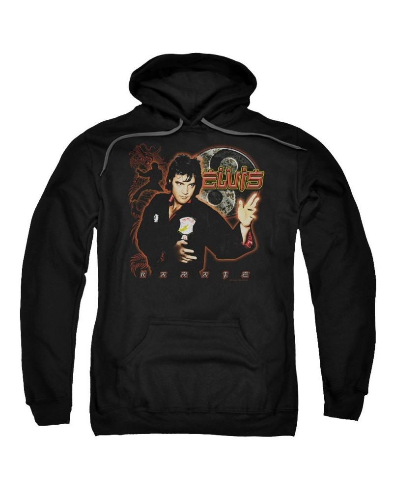 Elvis Presley Hoodie | KARATE Pull-Over Sweatshirt $14.72 Sweatshirts