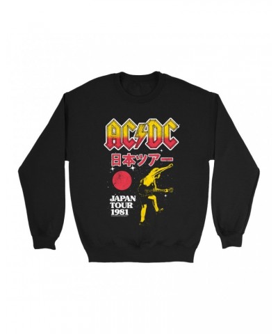 AC/DC Sweatshirt | 1981 Japan Concert Promotion Sweatshirt $12.93 Sweatshirts