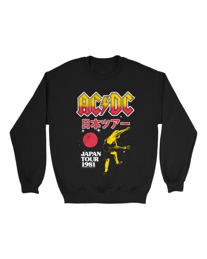 AC/DC Sweatshirt | 1981 Japan Concert Promotion Sweatshirt $12.93 Sweatshirts