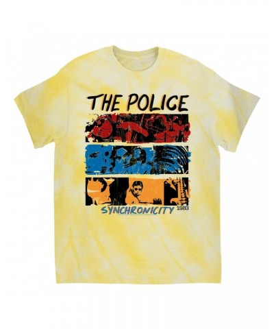 The Police T-Shirt | 1983 Synchronicity Tour Distressed Tie Dye Shirt $9.16 Shirts