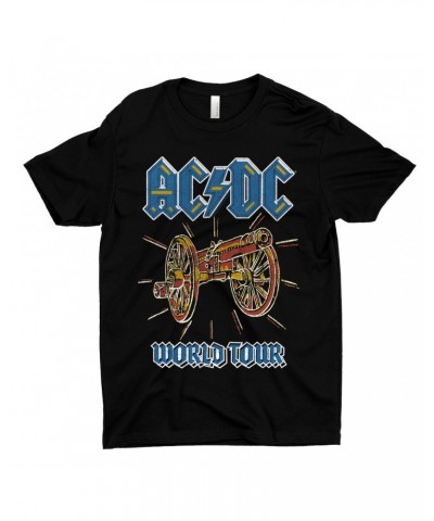AC/DC T-Shirt | World Tour For Those About To Rock Cannon Image Shirt $7.49 Shirts