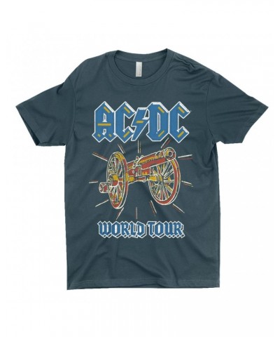 AC/DC T-Shirt | World Tour For Those About To Rock Cannon Image Shirt $7.49 Shirts