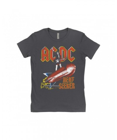 AC/DC Ladies' Boyfriend T-Shirt | Heat Seeker Album Design Shirt $10.48 Shirts