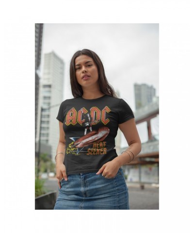 AC/DC Ladies' Boyfriend T-Shirt | Heat Seeker Album Design Shirt $10.48 Shirts