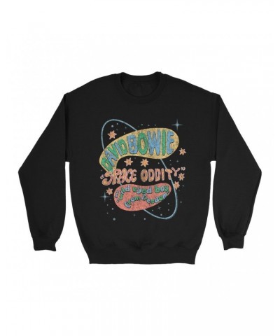 David Bowie Sweatshirt | Pastel Space Oddity Distressed Sweatshirt $14.68 Sweatshirts