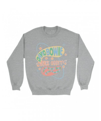 David Bowie Sweatshirt | Pastel Space Oddity Distressed Sweatshirt $14.68 Sweatshirts