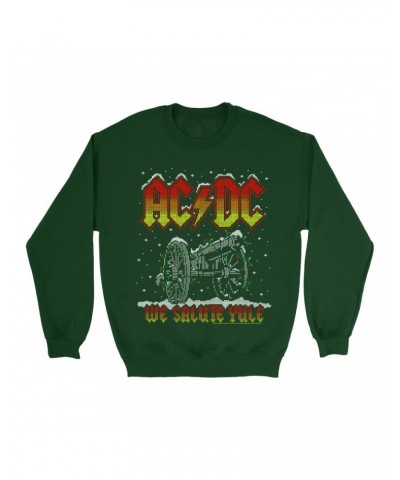 AC/DC Sweatshirt | We Salute Yule Sweatshirt $11.18 Sweatshirts