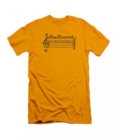 Sun Records Slim-Fit Shirt | MUSIC STAFF Slim-Fit Tee $7.92 Shirts