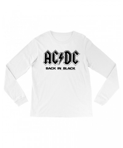 AC/DC Long Sleeve Shirt | Back In Black Back In London Image Shirt $12.28 Shirts