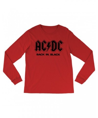 AC/DC Long Sleeve Shirt | Back In Black Back In London Image Shirt $12.28 Shirts