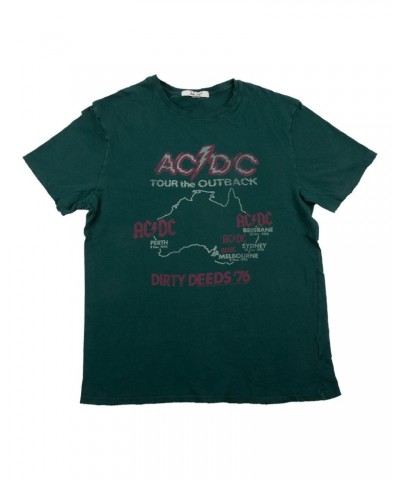 AC/DC Tour the Outback Dirty Deeds Dateback Forest Green T-shirt $10.75 Shirts
