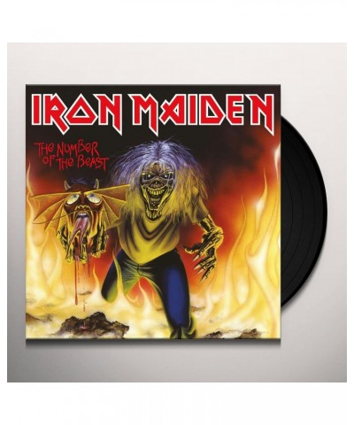 Iron Maiden NUMBER OF THE BEAST Vinyl Record - Limited Edition $5.04 Vinyl