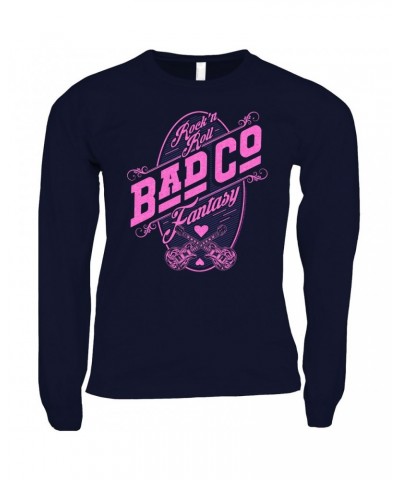 Bad Company Long Sleeve Shirt | Rock N' Roll Fantasy Pink Shirt $8.99 Shirts