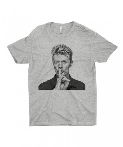 David Bowie T-Shirt | Bowie Black And White Photo Shirt $9.73 Shirts